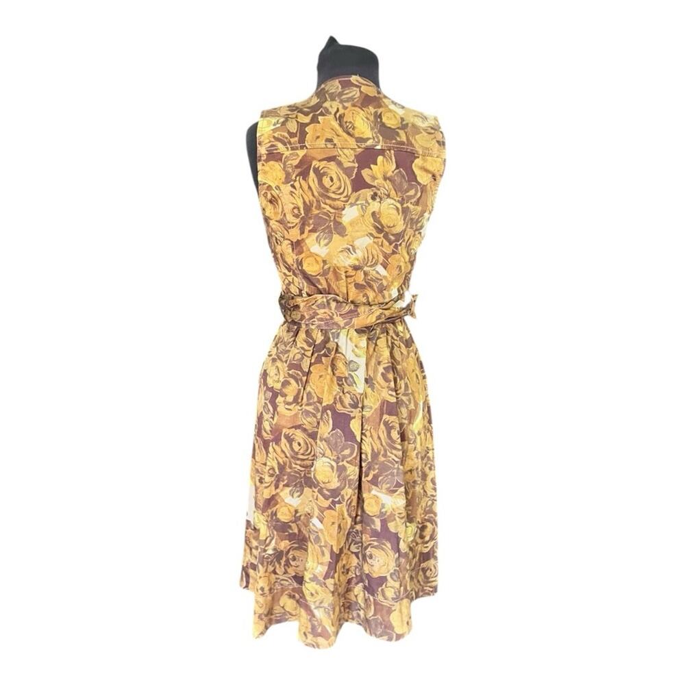 Y2K Anthro Moulinette Soeurs Brassica Safari Belted Dress 0 Forest Fairy Utility - Picture 5 of 9